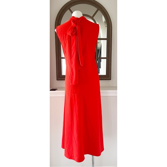 Victoria Beckham Back Tie Midi Shift Dress, Size UK12, US8 EXCELLENT! - Picture 10 of 16